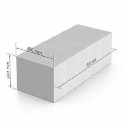 Стінові дрібні блоки з ніздрюв.бетону Hetten 600х200х300